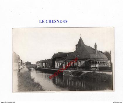 LE CHESNE-CARTE PHOTO allemande-GUERRE 14-18-1 WK-FRANCE-08-MILITARIA-