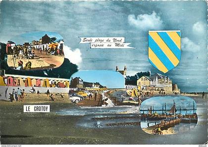 Carte Postale - 80 - Le Crotoy - Multivues - Blasons - Flamme Postale de Le Crotoy - CPM - Voir Scans Recto-Verso - Posc