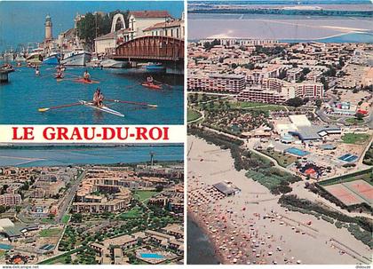 Carte Postale - 30 - Le Grau du Roi - Multivues - Club d'Aviron - Flamme Postale de Le Grau du Roi - CPM - Voir Scans Re