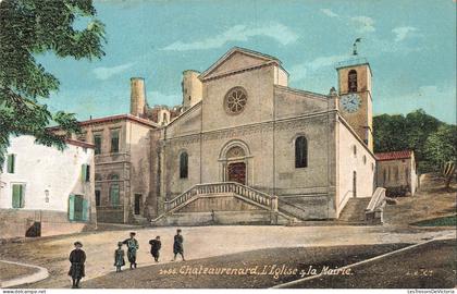 FRANCE - Chateaurenard - Eglise - Mairie - Place - Enfants - Coloré - CPA