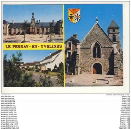 carte ( format 15 x 10,5 cm ) le perray en yvelines   ( recto verso )