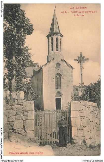 BACP12-0984-48 - LE PONT-DE-MONTVERT - L'eglise