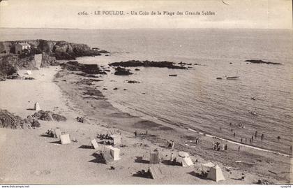 CPA Le Pouldu Un Coin De La Plage Des Grands Sables