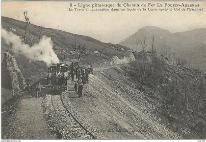 ARDECHE, Le Pouzin, Ligne du Chemin de Fer "Le Pouzin-Aubenas", Le Train d'Inauguration...
