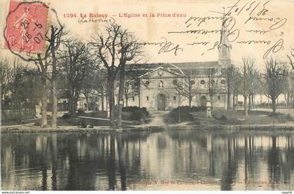 CPA Le Raincy l'Eglise et la Piece d'eau
