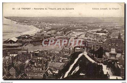 Le Treport - Panorama du Treport pris du Calvaire CPA