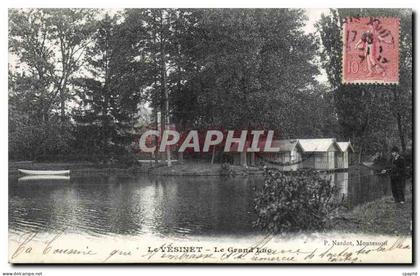CPA Le Vesinet Le grand lac Pecheur