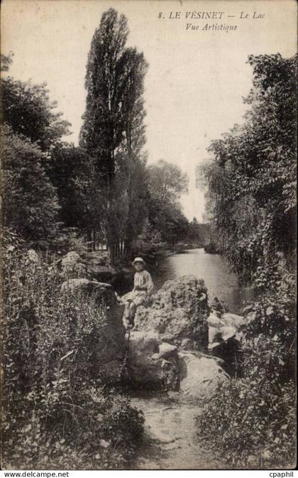 Le Vesinet - Le Lac - Vue Artistique Enfant - CPA
