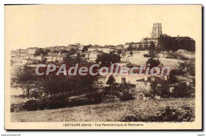 CPA Lectoure Vue Panoramique Et Remparts