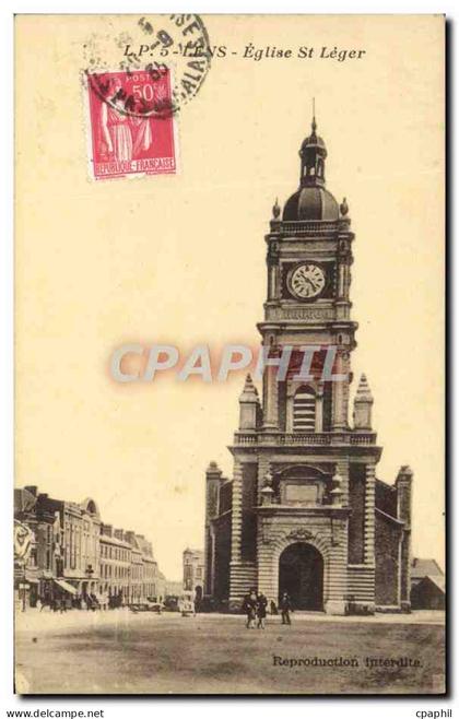 CPA Lens Eglise St Leger
