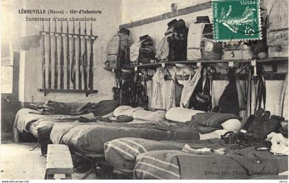 Carte POSTALE  Ancienne  de LEROUVILLE - 154° d'Infanterie, Chambre