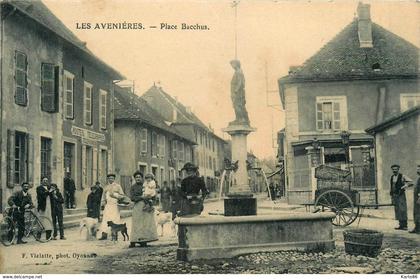 les avenières * place bacchus * fontaine * ptt