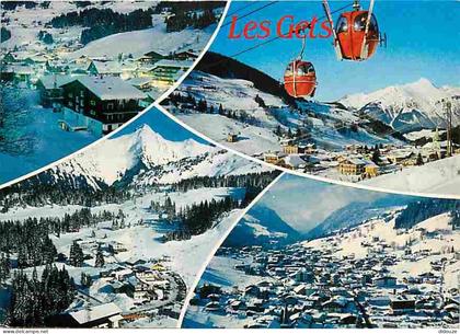 74 - Les Gets - Multivues - Hiver - Neige - Télécabine - CPM - Voir Scans Recto-Verso