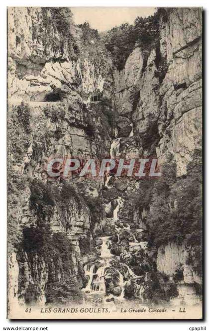 CPA Les Grands Goulets La Grande Cascade