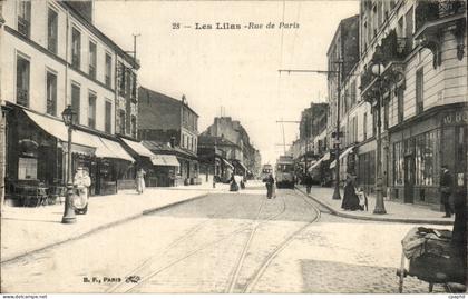 Les Lilas CPA Rue de Paris (tramway)