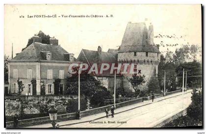 CPA Les Ponts de ce Vue d ensemble du chateau