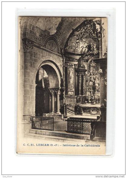 64 LESCAR Cathédrale, Intérieur, ed CC 31, 194?