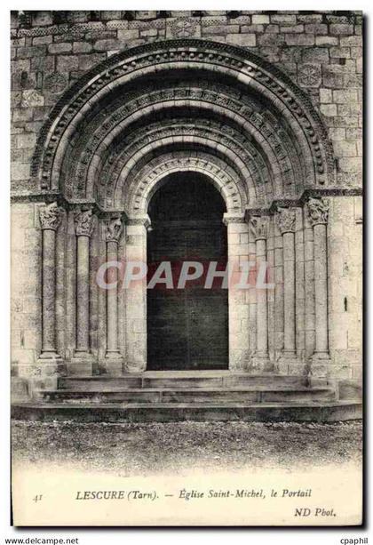 CPA Lescure Eglise Saint Michel le Portail