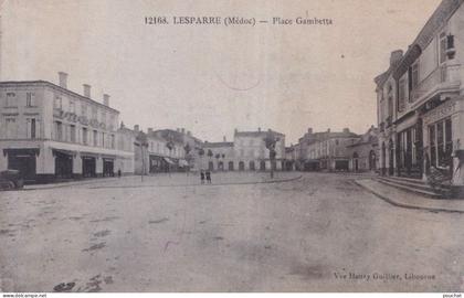 PT-33) LESPARRE - MEDOC - PLACE GAMBETTA  - ( 2 SCANS )