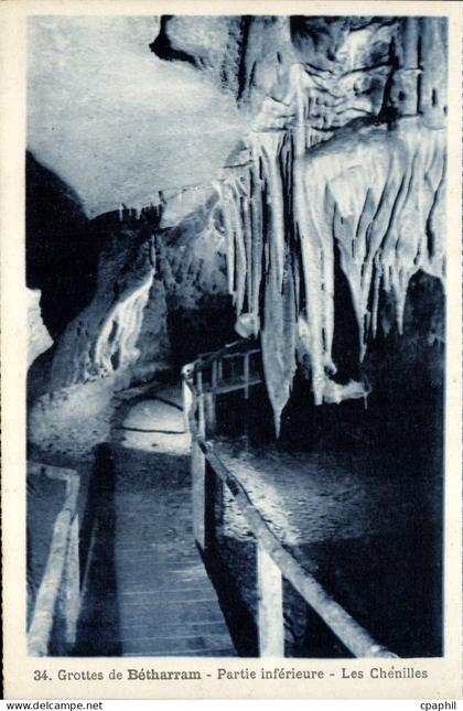 CPA Betharram Grottes Les chenilles