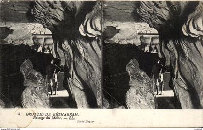 CPA Grottes De Betharram Passage du Moine