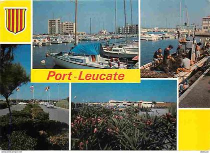 Carte Postale - 11 - Leucate - Port Leucate - Multivues - Bateaux - Blasons - CPM - Voir Scans Recto-Verso - Poscard - C