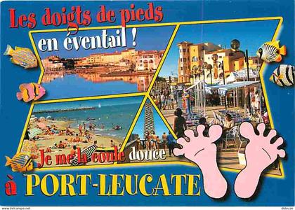 Carte Postale - 11 - Leucate - Port Leucate - Multivues - Scènes de Plage - CPM - Voir Scans Recto-Verso - Poscard - Car
