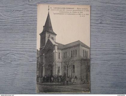 cpa Levallois-Perret(92)l'église st justin