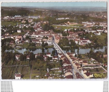 B10-47)  LIBOS - VUE AERIENNE SUR LIBOUSSOU ET PONT DE LIBOS - ( 2 SCANS )