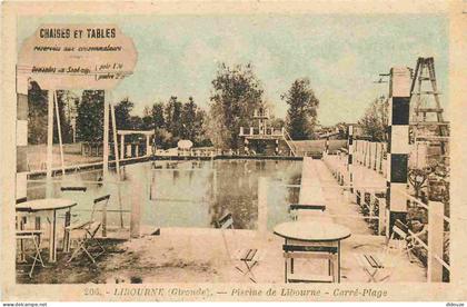 33 - Libourne - Piscine de Libourne - Carré Plage - CPA - Voir Scans Recto-Verso