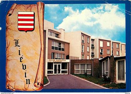 Carte Postale - 62 - Liévin - Le Foyer Résidence Riaumont - Blasons - Flamme Postale de Liévin - Etat pli visible - CPM
