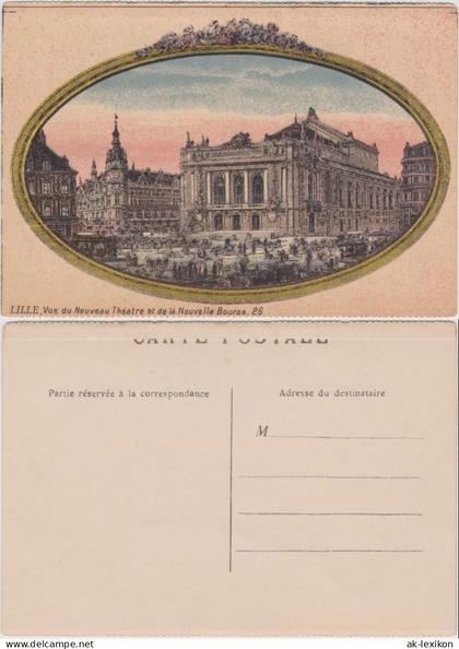Lille Vue du Nouveau Théatre et de la Nouvelle Bourse/Theater und Börse 1915