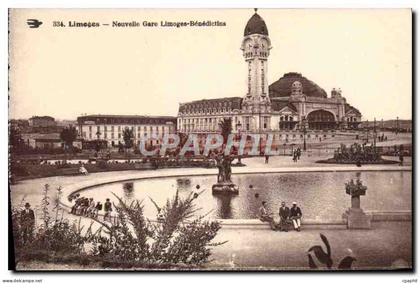 CPA Limoges Nouvelle Gare Limoges Benedictins