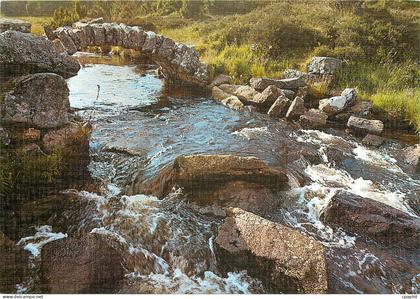 CPSM le Limousin Pittoresque Pont romain sur le Thaurion