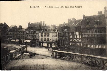 CPA Lisieux Vieilles Maisons Rue Aux Chars