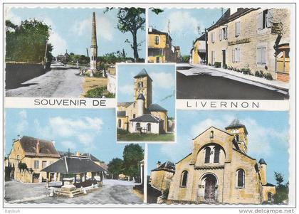 46 // LIVERNON   souvenir multivues CPSM   edit Apa Poux