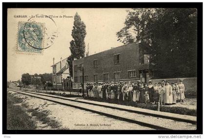 93 Livry-Gargan GARGAN - La Sortie l'Usine Plumes ouvrier, plume sortie ouvrier usine D93D K93046K C93046C RH013501