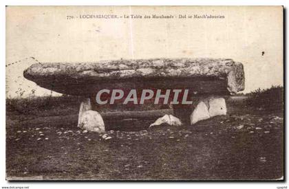 CPA Locmariaquer La Table des Marchands Dol ar Marchadourien