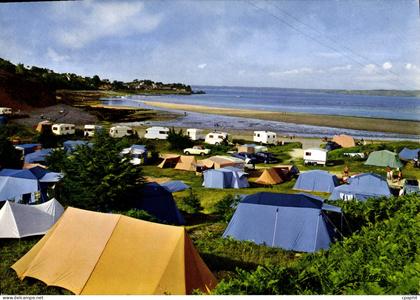 CPSM Locquirec La Presqu'ile Vue Du Camping