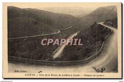 Lodeve - Cote de la Route de Lodeve a Lunas - Versant de Lodeve - CPA
