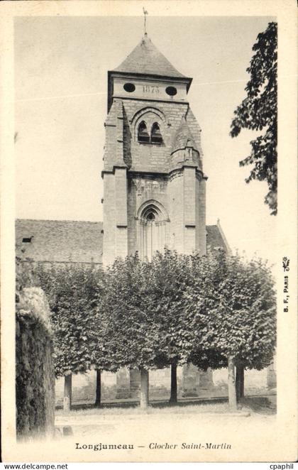 CPA Longjumeau Clocher Saint Martin