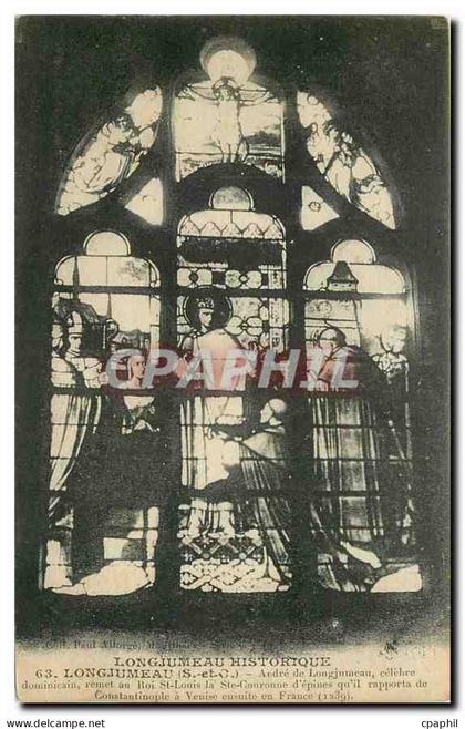 CPA Longjumeau historique Longjumeau S et O Andre de Longjumeau