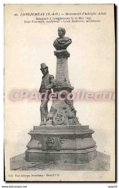 CPA Longjumeau Monument D'Adolphe Adam