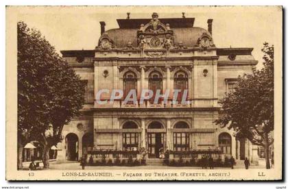 CPA Lons le Saunier Facade du Theatre