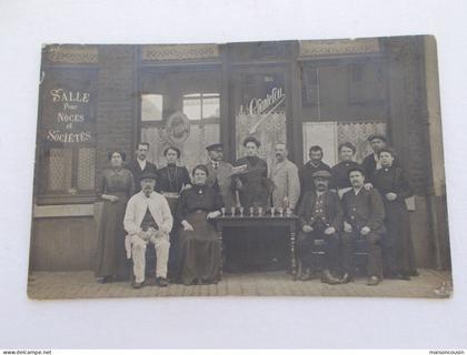 CARTE POSTALE ANCIENNE CPA POSTCARD PHOTO NORD DEVANTURE LOOS LES LILLE A CHANTELOU DEVANTURE CAFE BISTROT ESTAMINET
