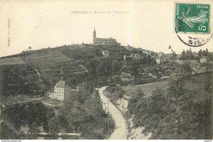 CPA Lormes Route de Nerveau
