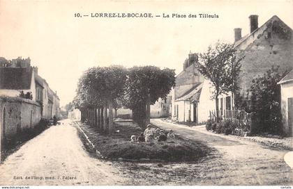 77-LORREZ LE BOCAGE PREAUX-Place des Tilleuls-N 6006-B/0001