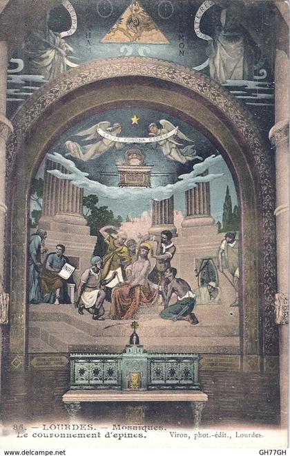 CPA LOURDES -mosaïque