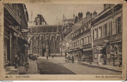 CPA Louviers Rue du Marechal Foch