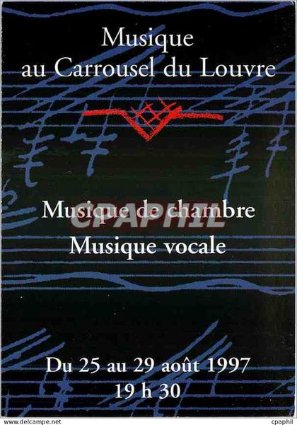 CPM Musique au Carrousel du Louvre